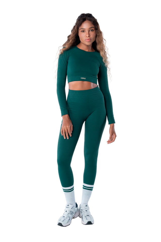 Set Long Sleeves Colorado - Legging Colorado -  Emerald
